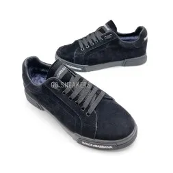 Dolce & Gabbana Man Winter Suede Black