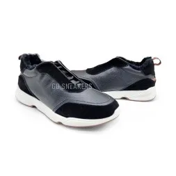 Loro Piana Man Winter Sneakers Leather Suede Black