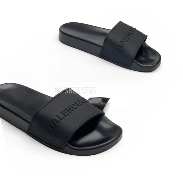 Мужские шлепанцы Balenciaga Slipers Man Black Monogram