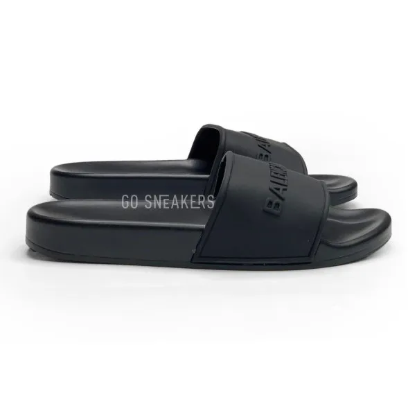 Мужские шлепанцы Balenciaga Slipers Man Black Monogram