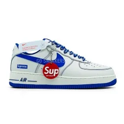Nike Air Force 1 Supreme White Blue