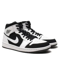 Nike Air Jordan 1 Mid White Black