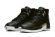 Унисекс кроссовки Nike Air Jordan 12 Retro Black Metallic Gold White