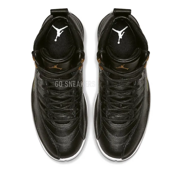 Унисекс кроссовки Nike Air Jordan 12 Retro Black Metallic Gold White