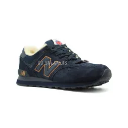 New Balance Мужские 574 Navy-Gold