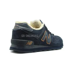 New Balance Мужские 574 Navy-Gold