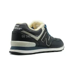 New Balance Мужские 574 Navy Leather