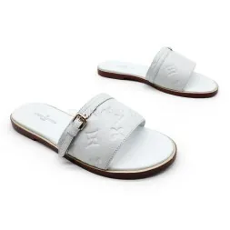 Louis Vuitton Flip-flops Low Leather White