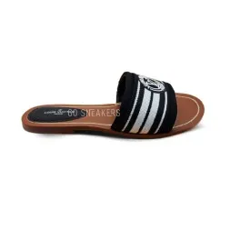 Louis Vuitton Flip-flops Low Textile White/Black