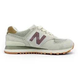 New Balance 574 Woman Suede White