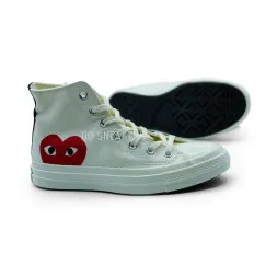 Converse X Comme Des Garcons Play White High Top