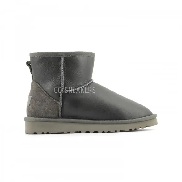 Женские мини угги Mini Metallic Grey