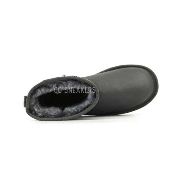 Женские мини угги Mini Metallic Grey