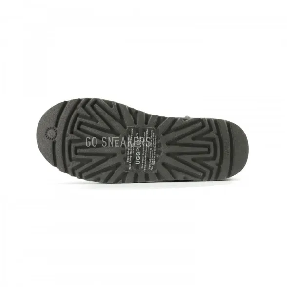 Женские мини угги Mini Metallic Grey