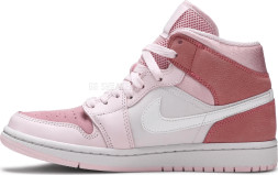 Женские кроссовки Nike Wmns Air Jordan 1 Mid &#039;Digital Pink&#039;