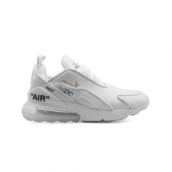 Мужские кроссовки Nike Air Max 270 Leather White x OFF White