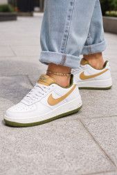 Nike Air Force 1 Low White/Brown Swoosh