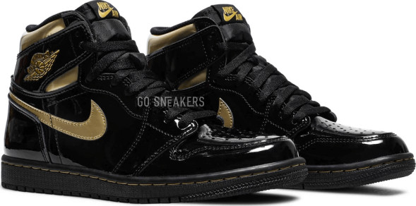 Унисекс кроссовки Nike Air Jordan 1 Retro High OG &amp;#039;Black Metallic Gold&amp;#039;