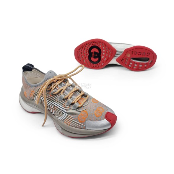 Женские кроссовки Gucci Run Sneaker Grey/Orange