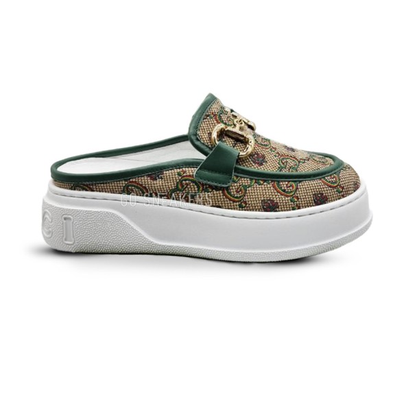 Унисекс сабо Gucci Sabo Brown/Green