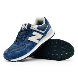 New Balance 574 Man Suede Navy/Beige