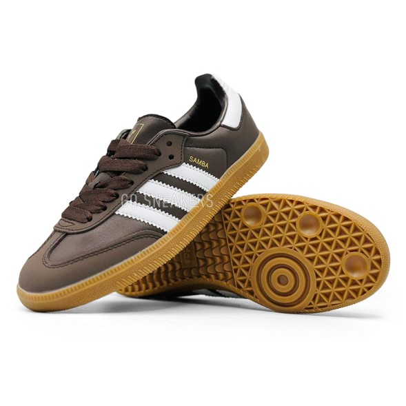 Женские кеды Adidas Samba OG Core Woman Brown