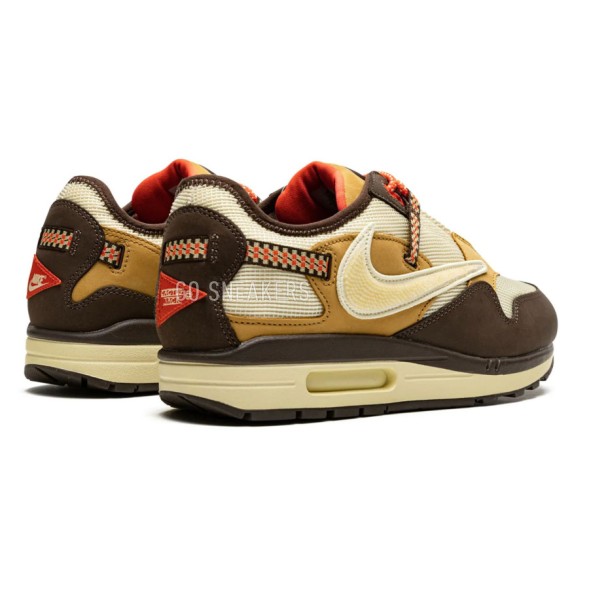 Унисекс кроссовки Nike Air Max 1 Travis Scott Cactus Jack Baroque Brown