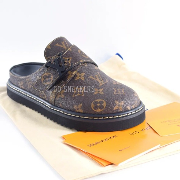 Унисекс тапочки Louis Vuitton Slipper Leather Brown