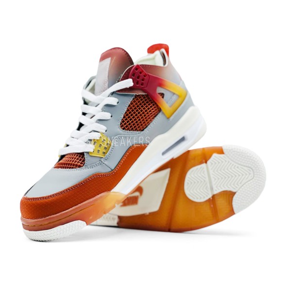 Унисекс кроссовки Nike Air Jordan 4 Grey/Orange