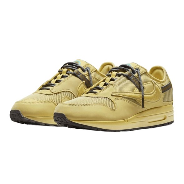Женские кроссовки Nike Air Max 1 Travis Scott Cactus Jack Saturn Gold