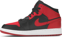 Женские кроссовки Nike Air Jordan 1 Mid GS &#039;Banned&#039;