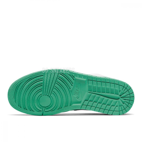 Унисекс кроссовки Nike Air Jordan 1 Low White Lucky Green Black