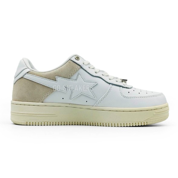 Мужские кроссовки Bathing Apg Bape Sta Man White Beige