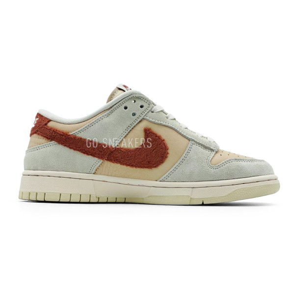 Унисекс кроссовки Nike Dunk Low Terry Swoosh Shimmer Mars Stone