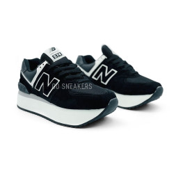 New Balance 574 Suede Black