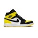 Унисекс кроссовки Nike Air Jordan 1 Mid Yellow Toe Black