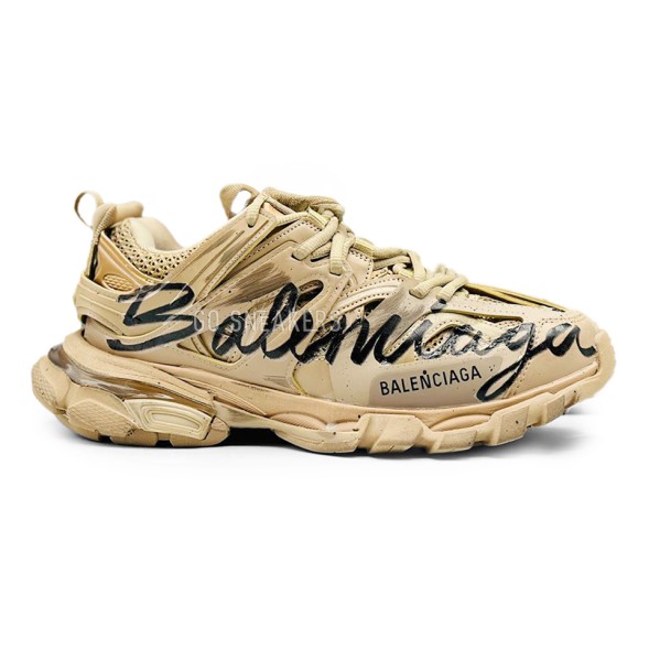 Женские кроссовки Balenciaga Track 3 Graffiti Brown